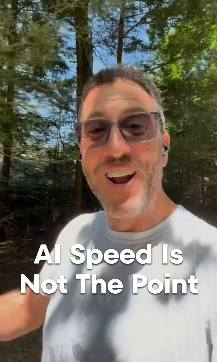 Video thumbnail: Speed Is Not The Point