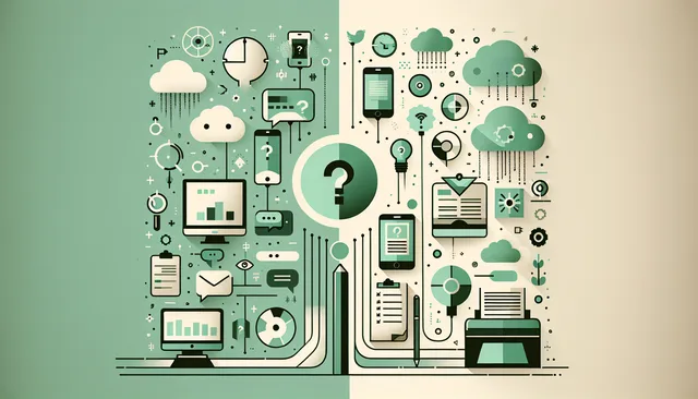 Infographic showing AI tools in personal life versus outdated workflows in professional settings