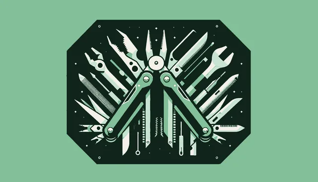 A precision instrument held in a strong engaged hand beside a limp hand with a tool operating on its own showing the difference between using a tool and being used by one